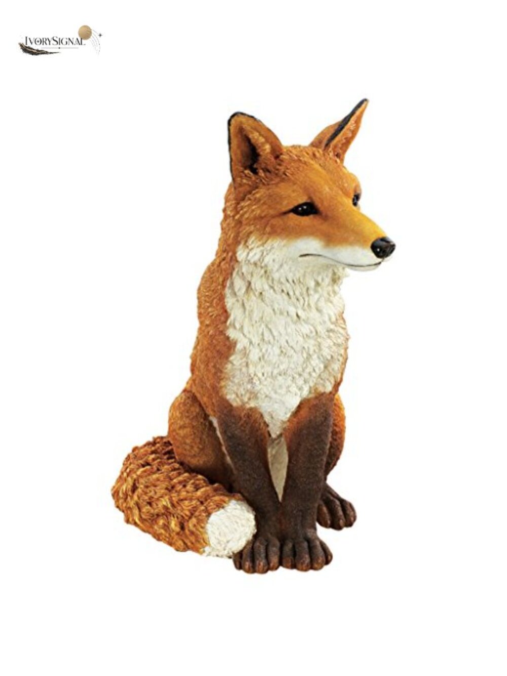 Simon The Fox Indoor Outdoor Garden Statue 18 Inch Cast Stone Resin Sculpture